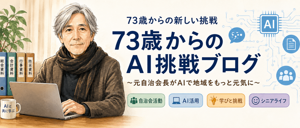 73歳からAIとブログに挑戦 第1回