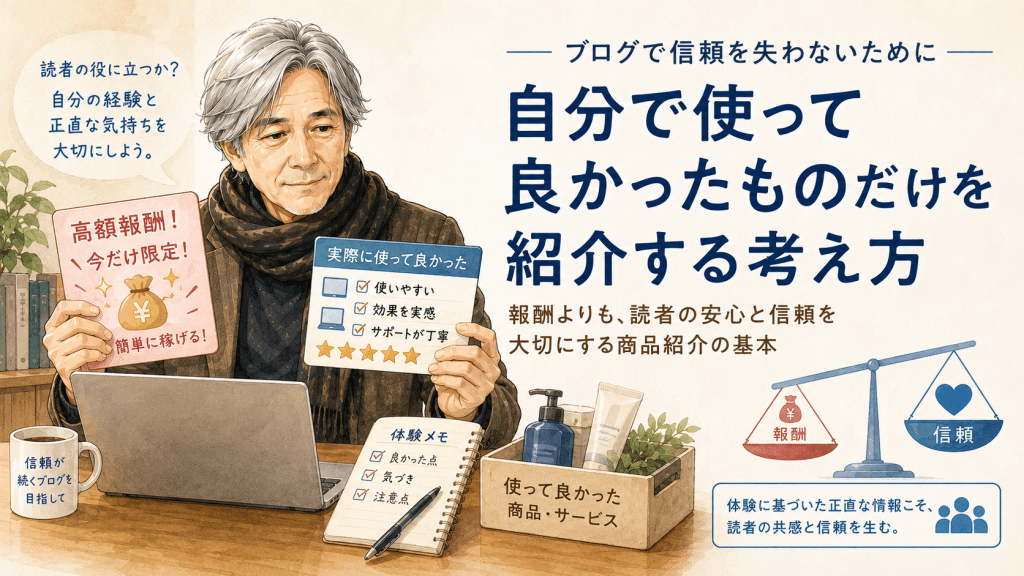 自分が使って良かったものだけを紹介するという考え方　第29回