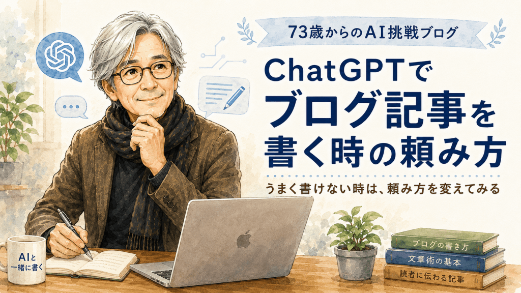 ChatGPTでブログ記事を書く時の頼み方 第9回