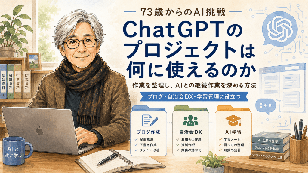 ChatGPTのプロジェクトは何に使えるのか 第10回