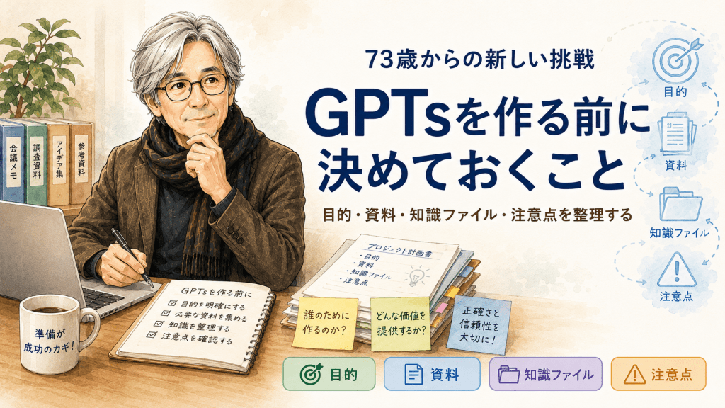 GPTsを作る前に決めておくこと 第12回