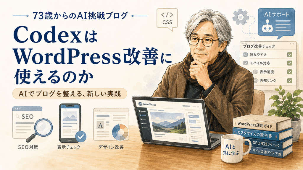 CodexはWordPress改善に使えるのか 第14回