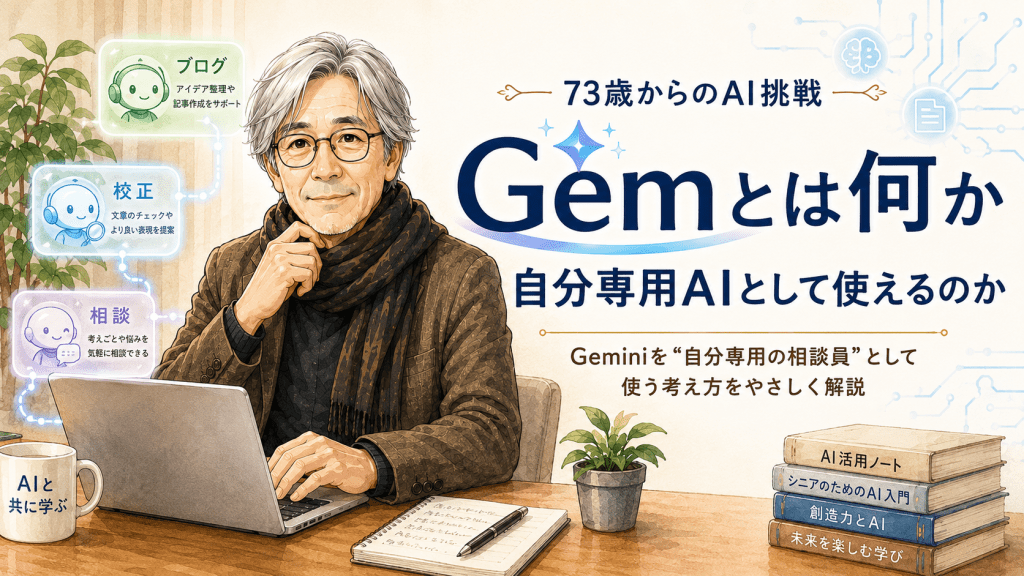 Gemとは何か、自分専用AIとして使えるのか 第18回