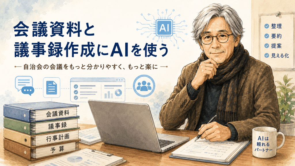 会議資料と議事録作成にAIを使う　第24回