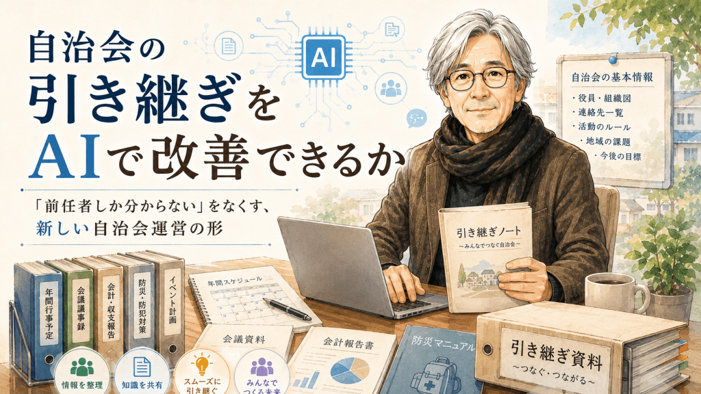 自治会の引き継ぎをAIで改善できるか　第25回